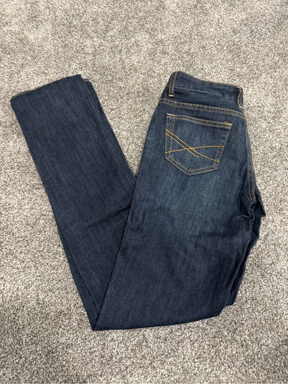 Aeropostale Women's Skinny Jeans in Dark Blue Denim